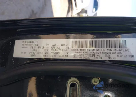 2015 Ram 1500 Lone Star из США, поврежденный, VIN 1C6RR6LTXFS621272